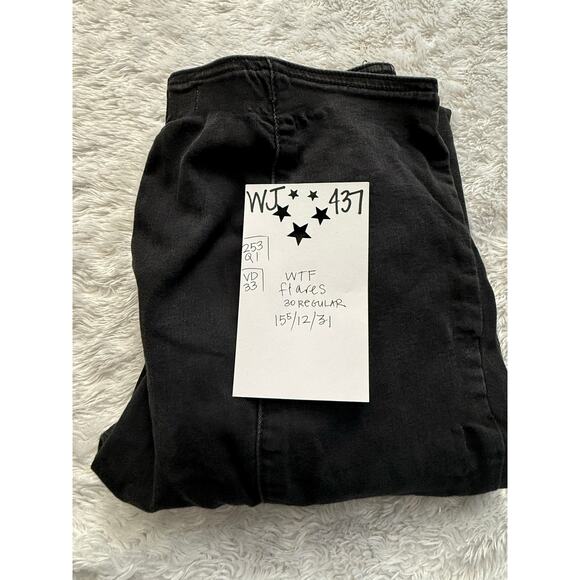 We The Free Flare Jeans Womens 30 Gray Wash Pull On - Picture 3 of 6